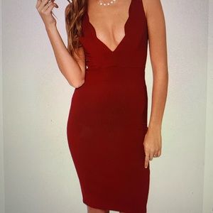 Lulu’s Work of Heart Midi Bodycon Dress